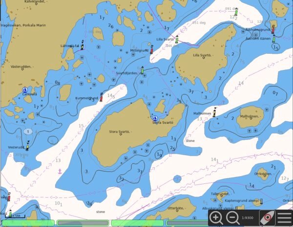 Nautical chart comparison: mobile apps, oeSENC and paper charts ...