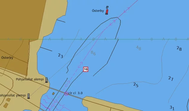 gpx map layers for Finnish marine charts: speed limits and no-wash restrictions