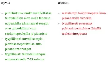 Veneen valinta, osa 3: Veneen valintakriteerit